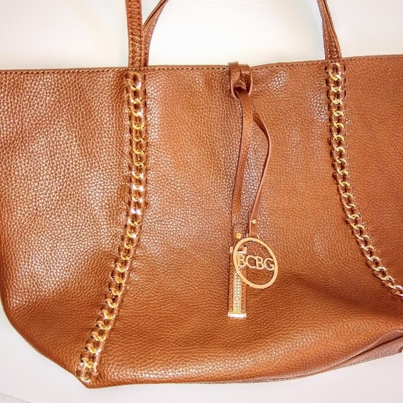 🎉HP🎉NWOT BCBG Camel Vegan Leather NeverFull Tote - Picture 8 of 8